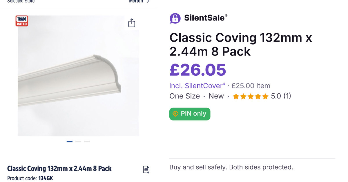 Classic Coving 132mm x 2.44m 8 Pack