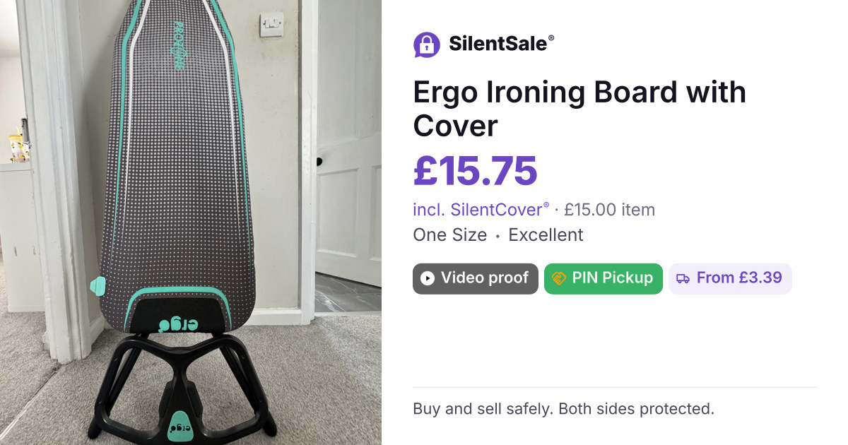 Ergo Ironing Board with Cover