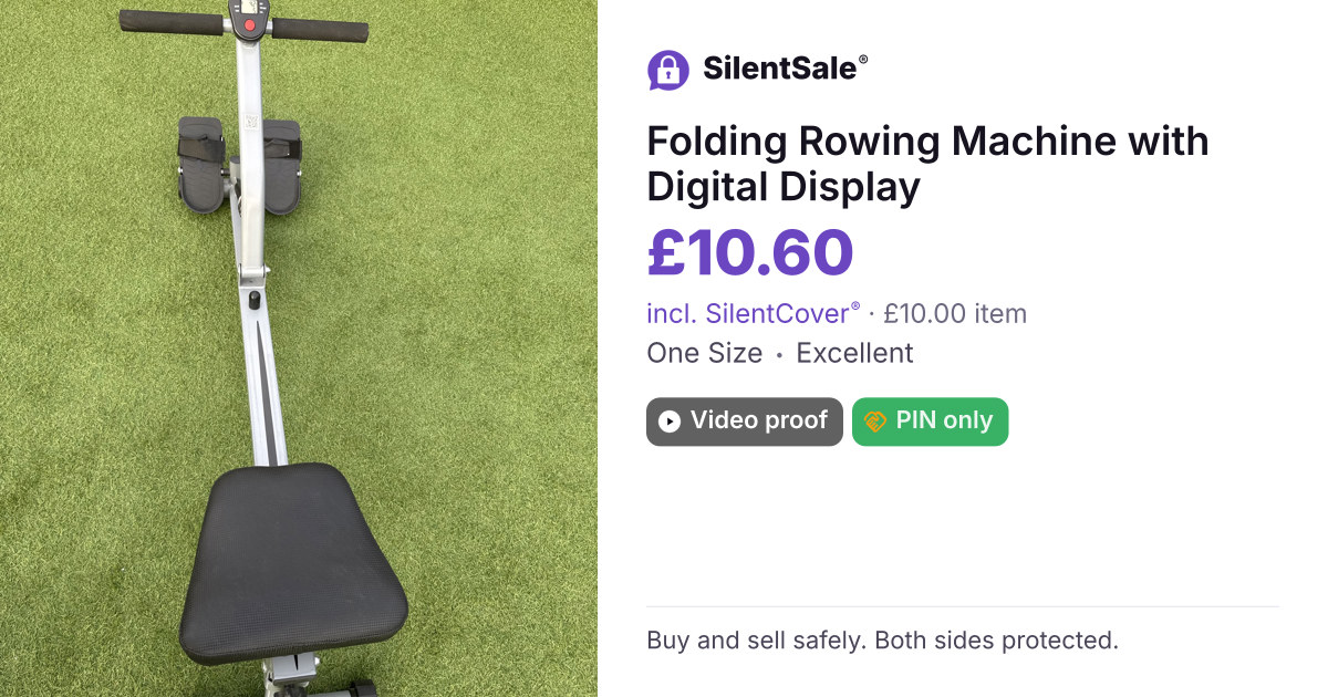 Folding Rowing Machine with Digital Display