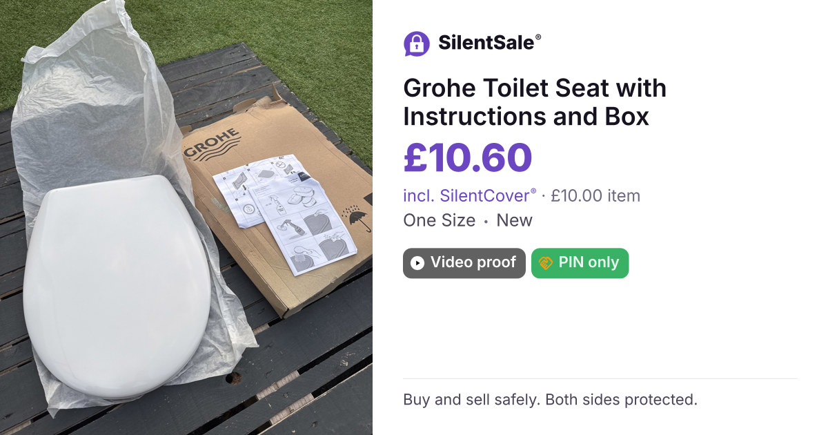 Grohe Toilet Seat with Instructions and Box