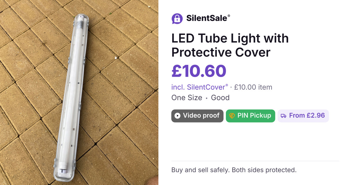 LED Tube Light with Protective Cover