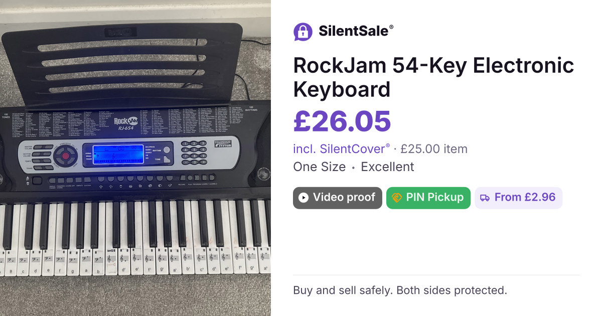 RockJam 54-Key Electronic Keyboard