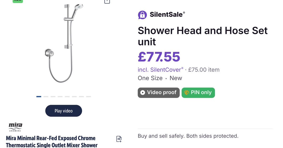 Shower Head and Hose Set unit