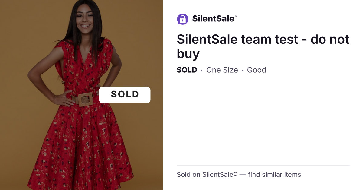 SilentSale team test - do not buy